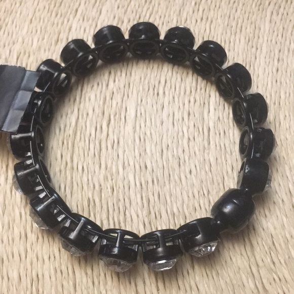 Express Jewelry - Express black and crystal magnetic clasp bracelet